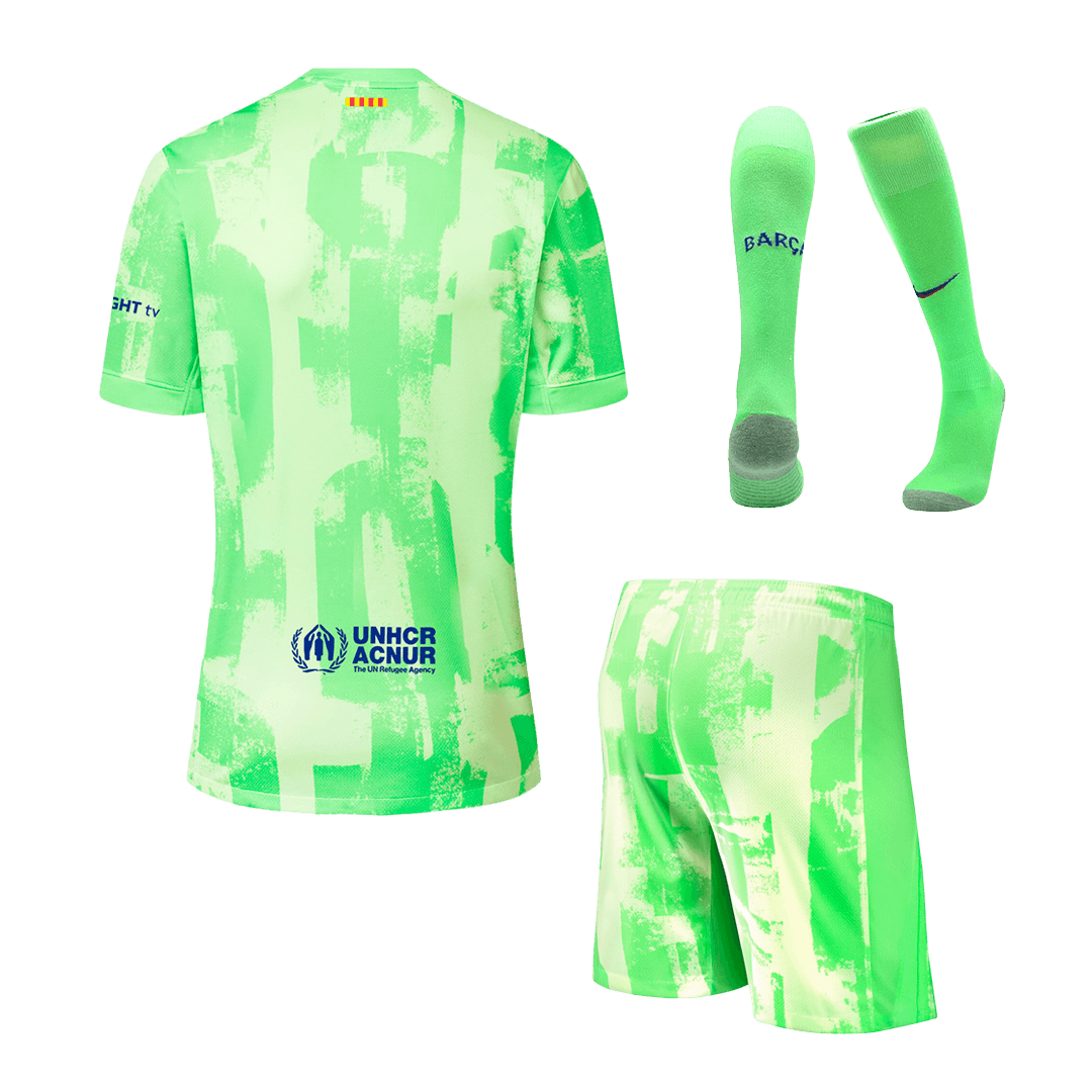 Barcelona Third Away Soccer Jersey Kit(Jersey+Shorts+Socks) 2024/25 footmaillots.fr