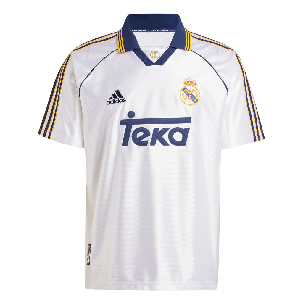 Real Madrid 1999/2000 Home Soccer Jersey footmaillots.fr