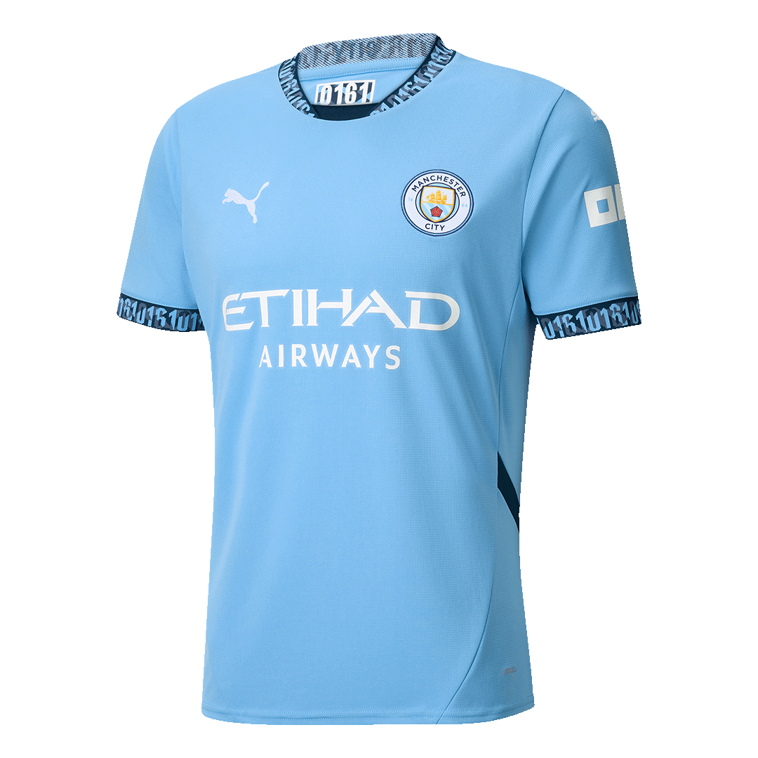MARMOUSH #7 Manchester City Home Soccer Jersey 2024/25 - UCL footmaillots.fr