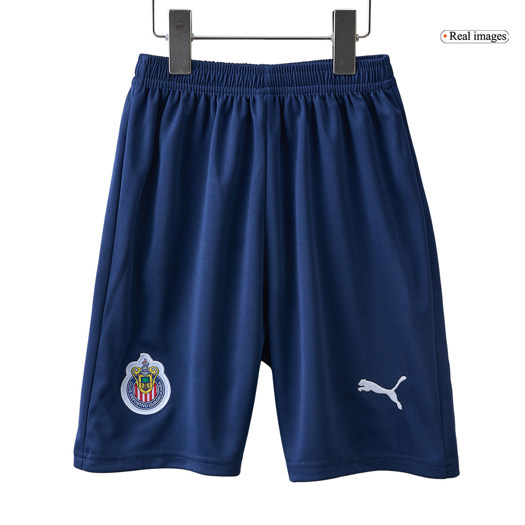 Kid's Chivas Home Soccer Jersey Kit(Jersey+Shorts) 2024/25 footmaillots.fr