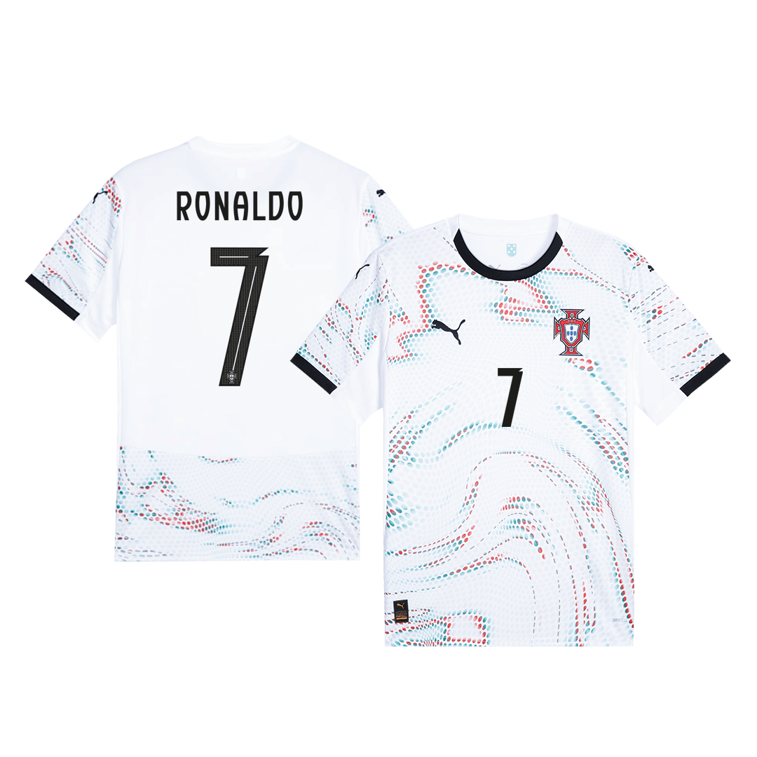 RONALDO #7 Portugal Away Soccer Jersey 2025 footmaillots.fr