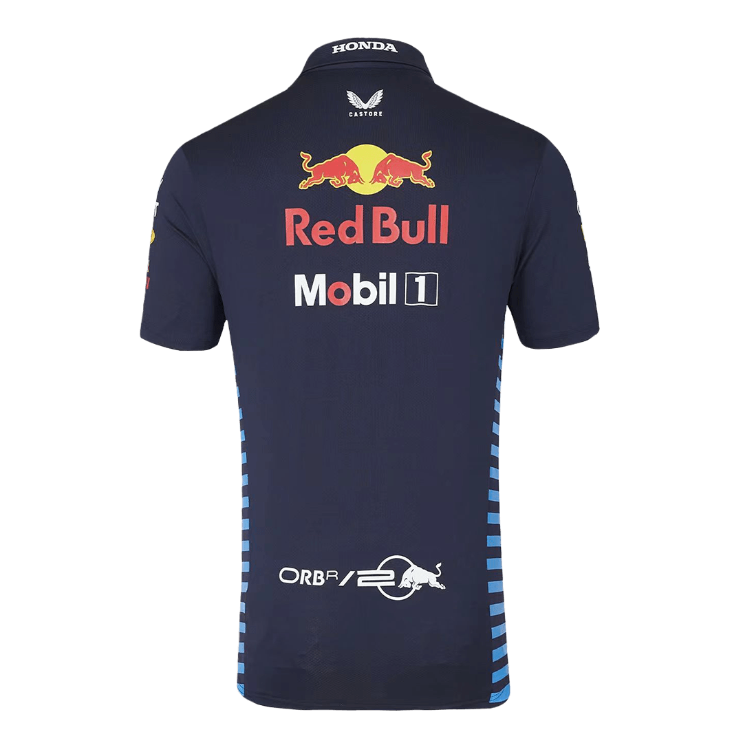 Red Bull F1 Racing Team Polo 2024 - Navy Plus Size(3XL-5XL) footmaillots.fr