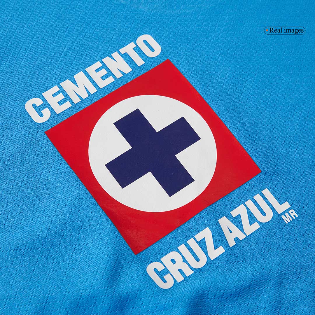 Kid's Cruz Azul Home Soccer Jersey Kit(Jersey+Shorts) 2024/25 footmaillots.fr