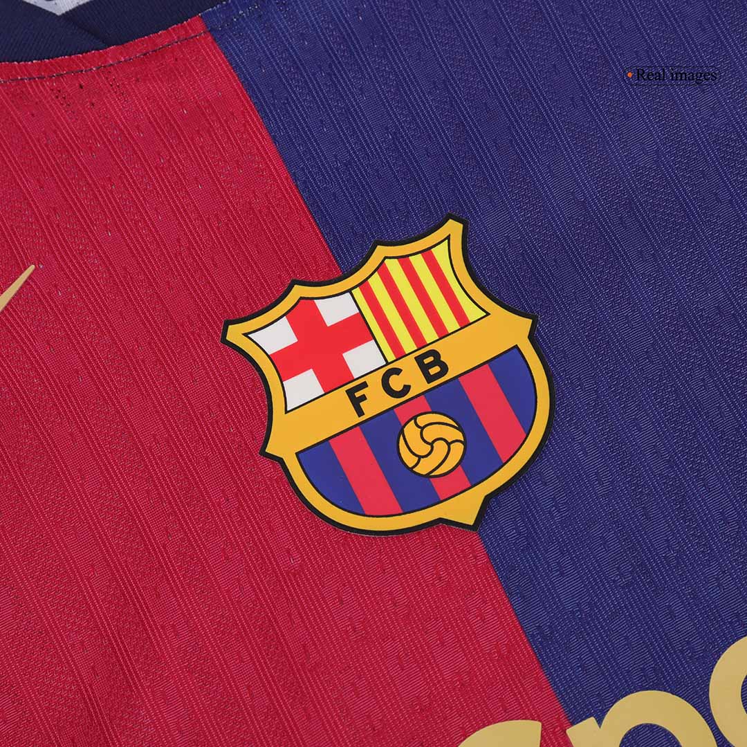 Player Version RAPHINHA #11 Barcelona Home Soccer Jersey 2024/25 footmaillots.fr