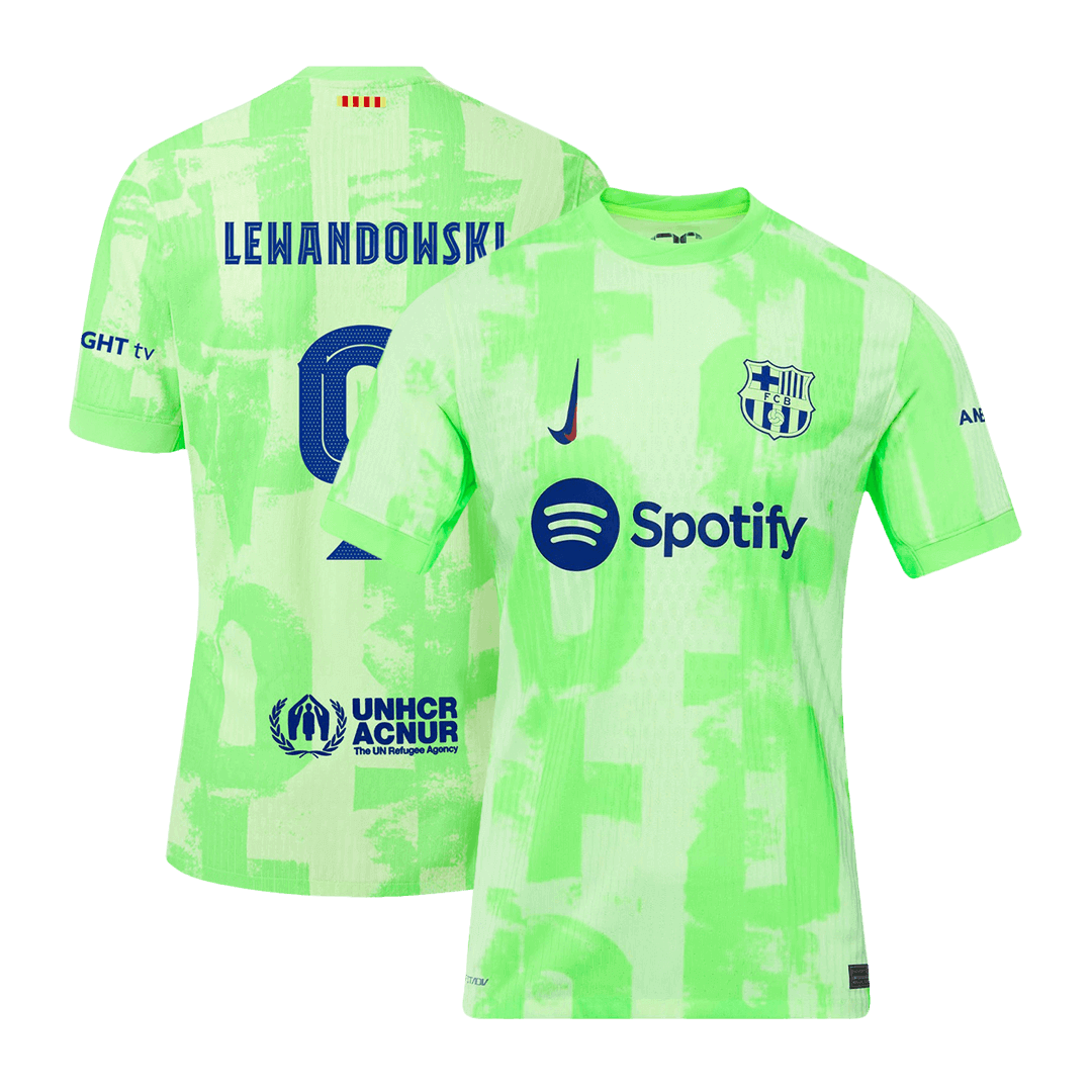 Player Version LEWANDOWSKI #9 Barcelona Third Away Soccer Jersey 2024/25 - UCL footmaillots.fr