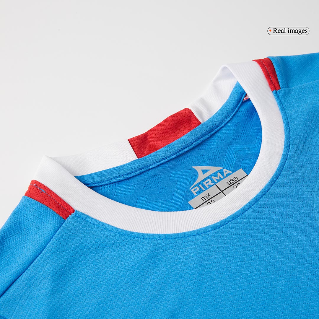 Kid's Cruz Azul Home Soccer Jersey Kit(Jersey+Shorts) 2024/25 footmaillots.fr