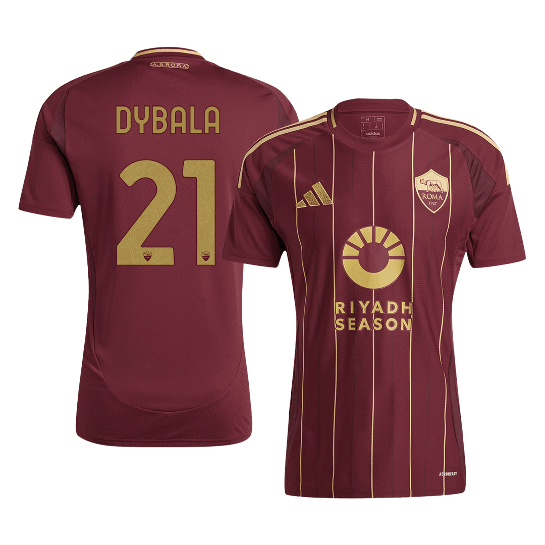 DYBALA #21 Roma Home Soccer Jersey 2024/25 footmaillots.fr