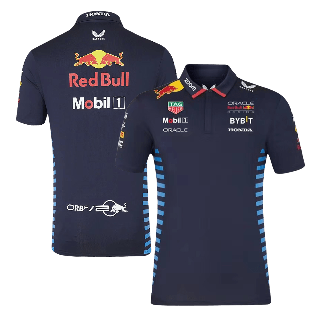 Red Bull F1 Racing Team Polo 2024 - Navy Plus Size(3XL-5XL) footmaillots.fr