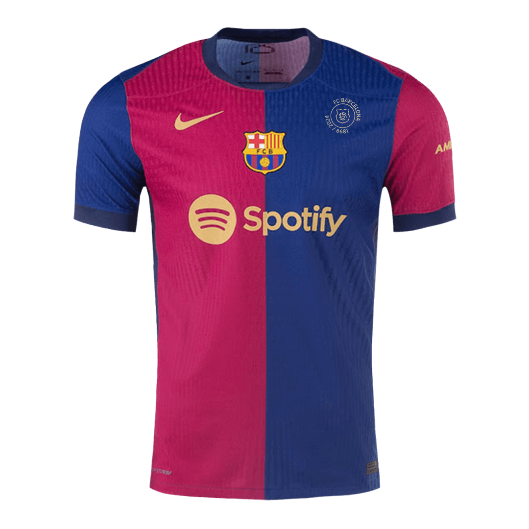 Player Version Barcelona Home Soccer Jersey 2024/25 - 125th Anniversary footmaillots.fr