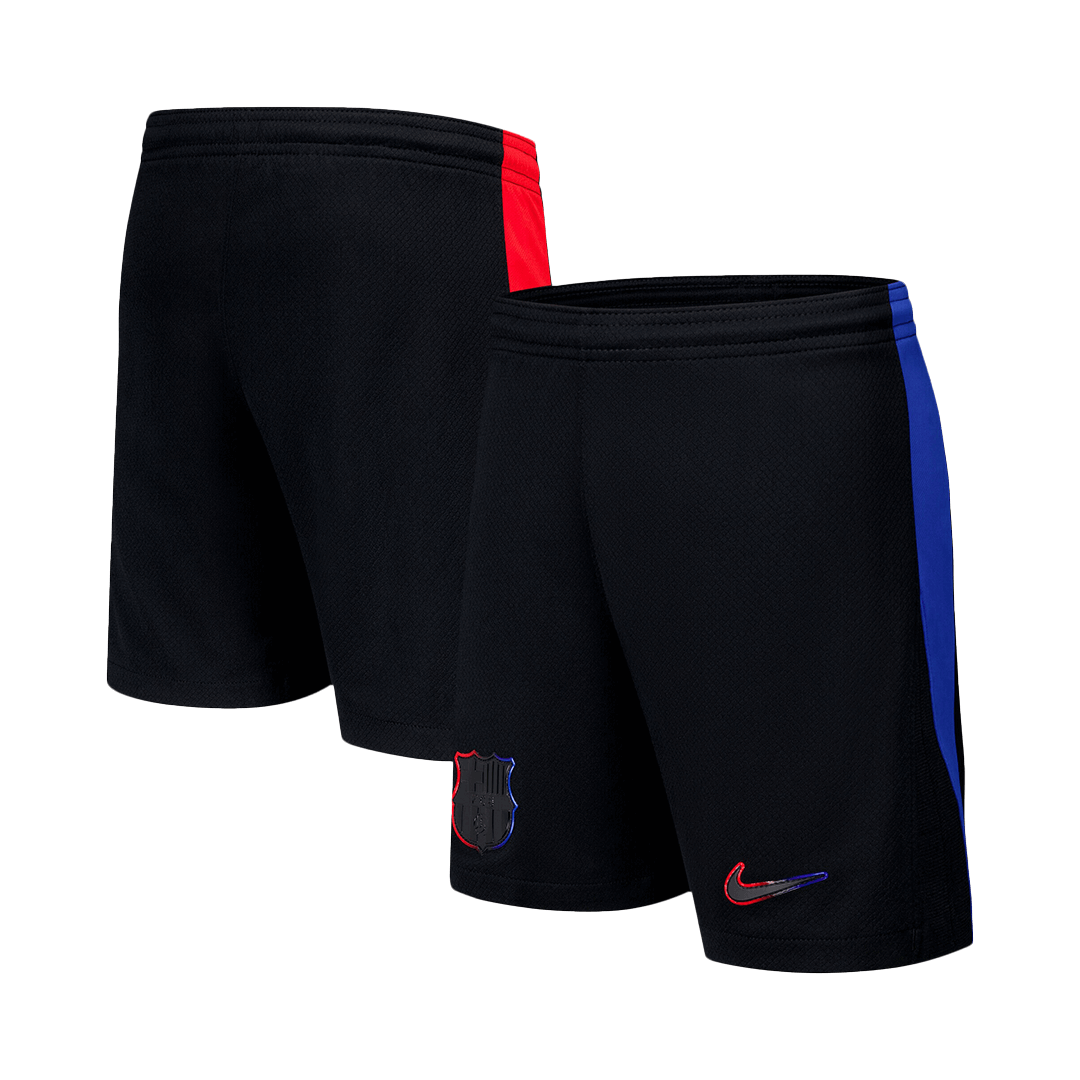 Barcelona Away Soccer Jersey Kit(Jersey+Shorts) 2024/25 - Spotify Logo Without Text footmaillots.fr
