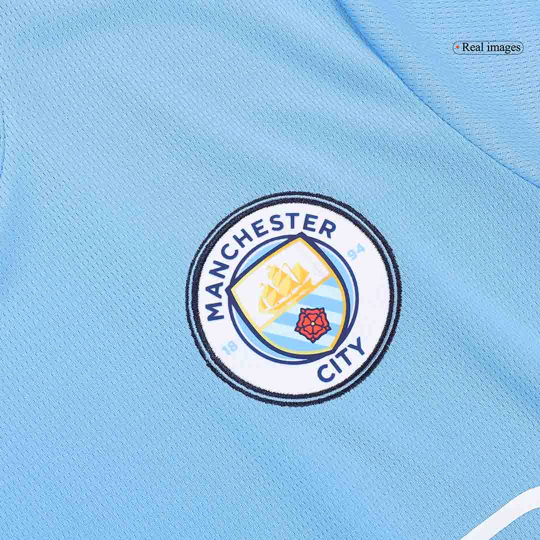 DE BRUYNE #17 Manchester City Home Soccer Jersey 2024/25 - UCL footmaillots.fr