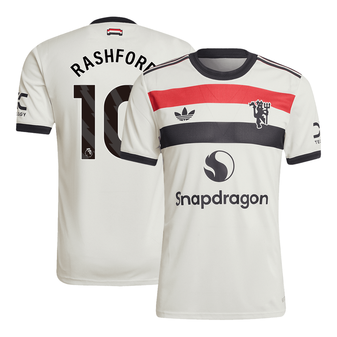Player Version RASHFORD #10 Manchester United Third Away Soccer Jersey 2024/25 footmaillots.fr