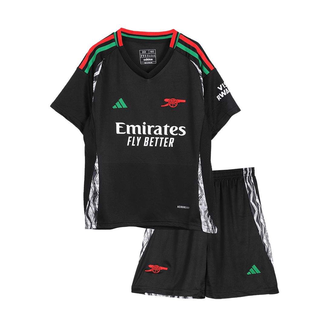 Kid's Arsenal Away Soccer Jersey Kit(Jersey+Shorts) 2024/25 footmaillots.fr