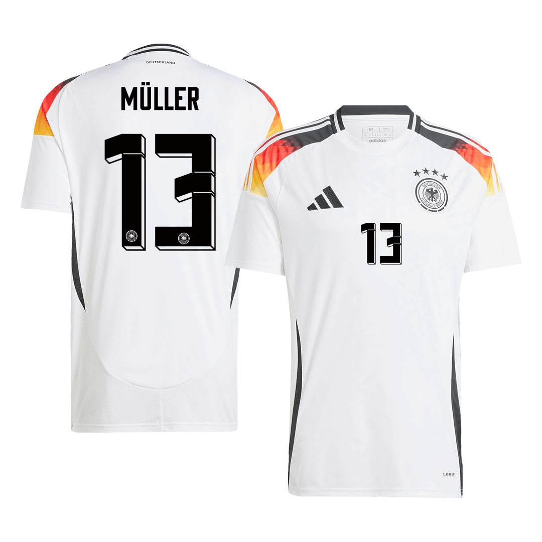 MÜLLER #13 Germany Home Soccer Jersey Euro 2024 footmaillots.fr