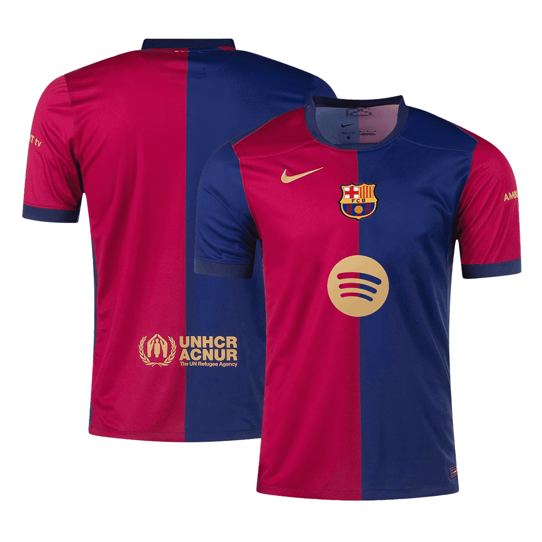 Barcelona Home Soccer Jersey 2024/25-Spotify Logo Without Text footmaillots.fr
