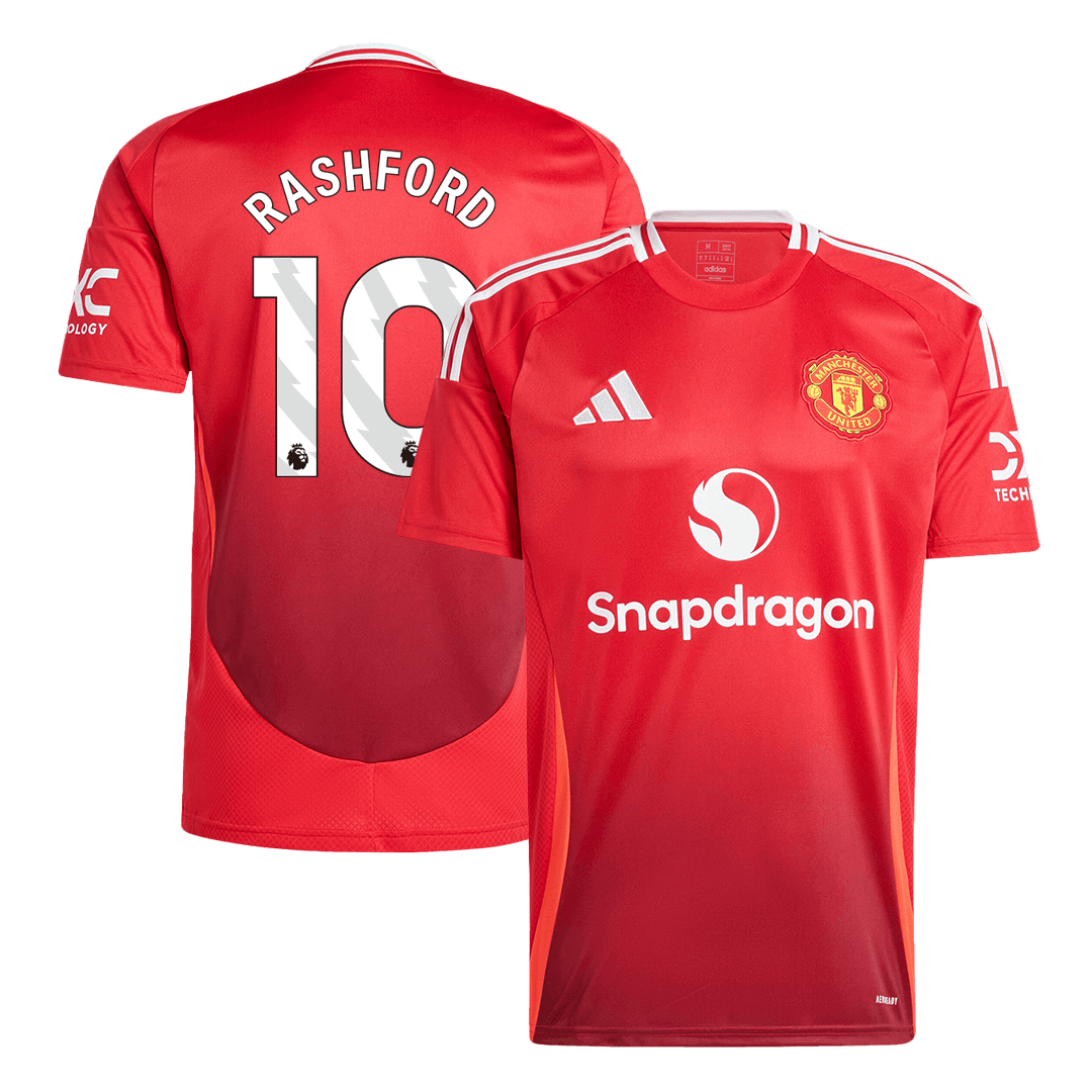 RASHFORD #10 Manchester United Home Soccer Jersey 2024/25 footmaillots.fr
