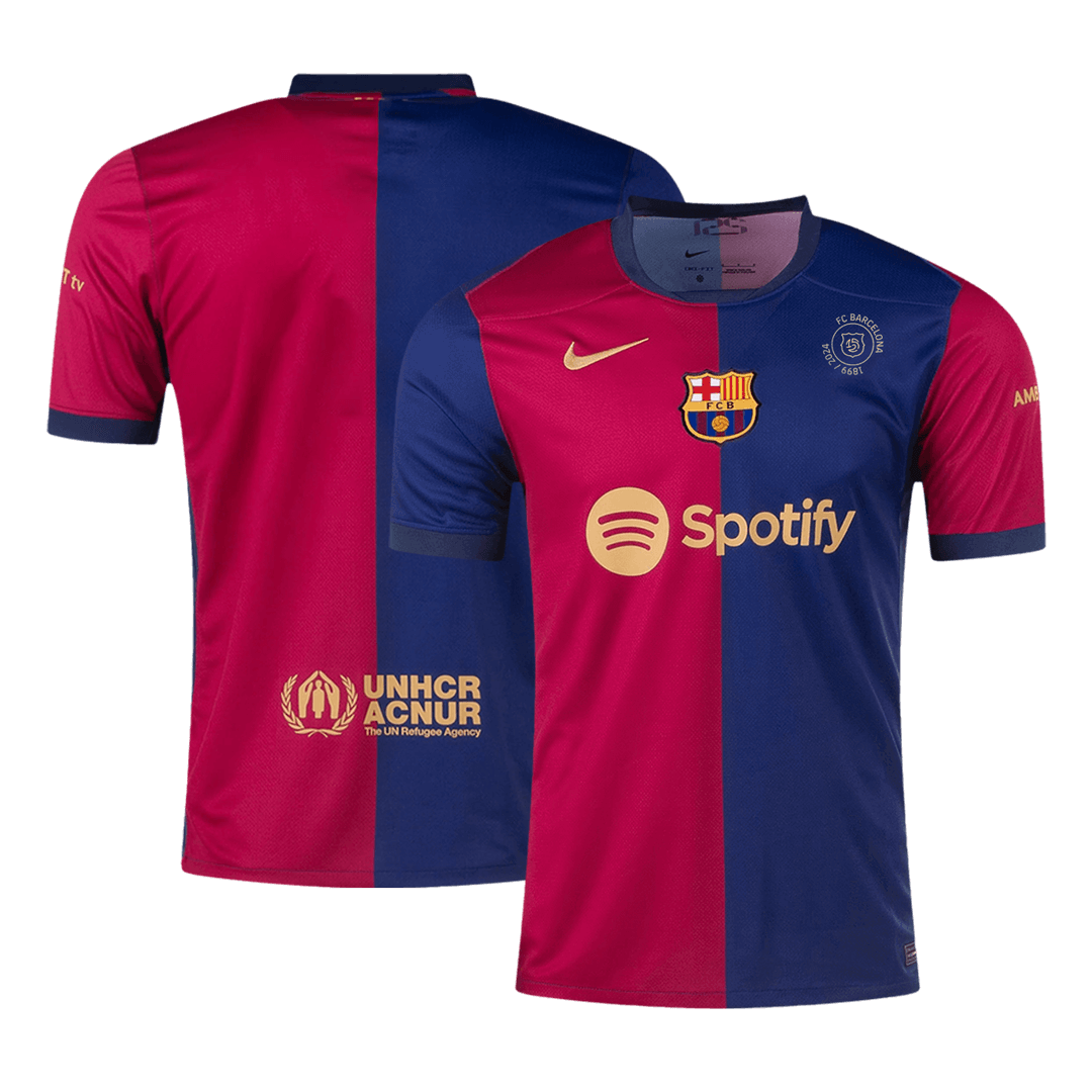 Barcelona Home Soccer Jersey 2024/25- 125th Anniversary footmaillots.fr