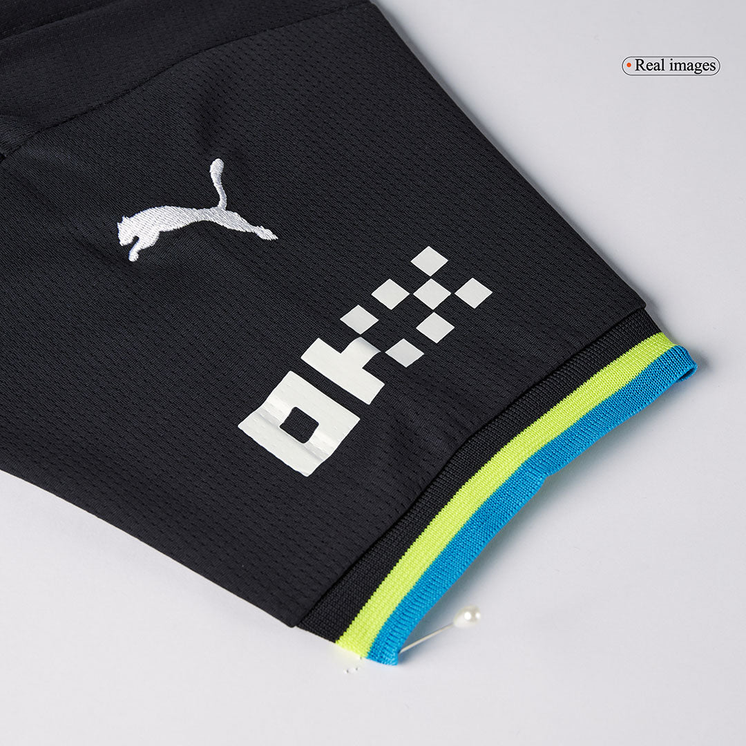 Kid's Manchester City Away Soccer Jersey Kit(Jersey+Shorts+Socks) 2024/25 footmaillots.fr