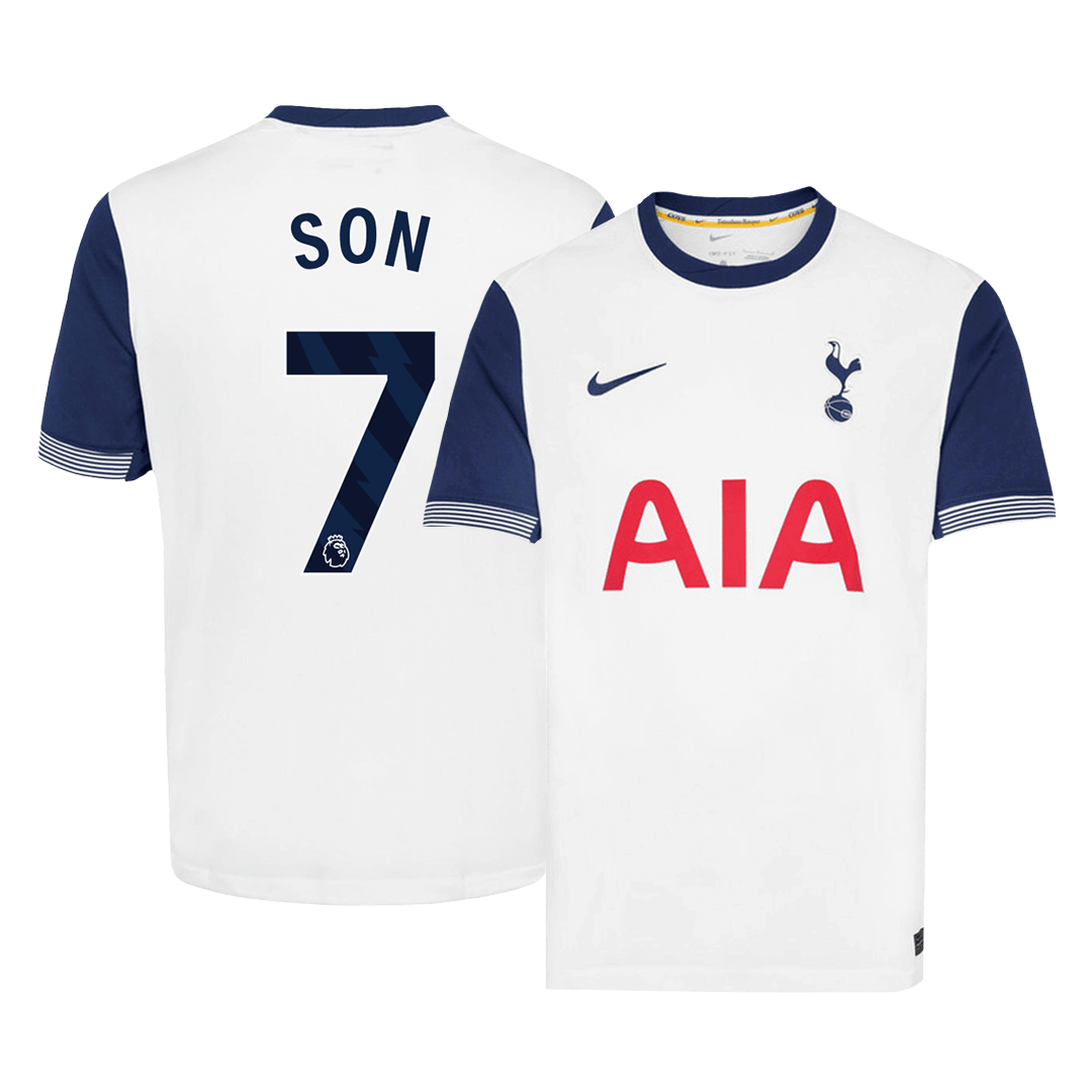 SON #7 Tottenham Hotspur Home Soccer Jersey 2024/25 footmaillots.fr