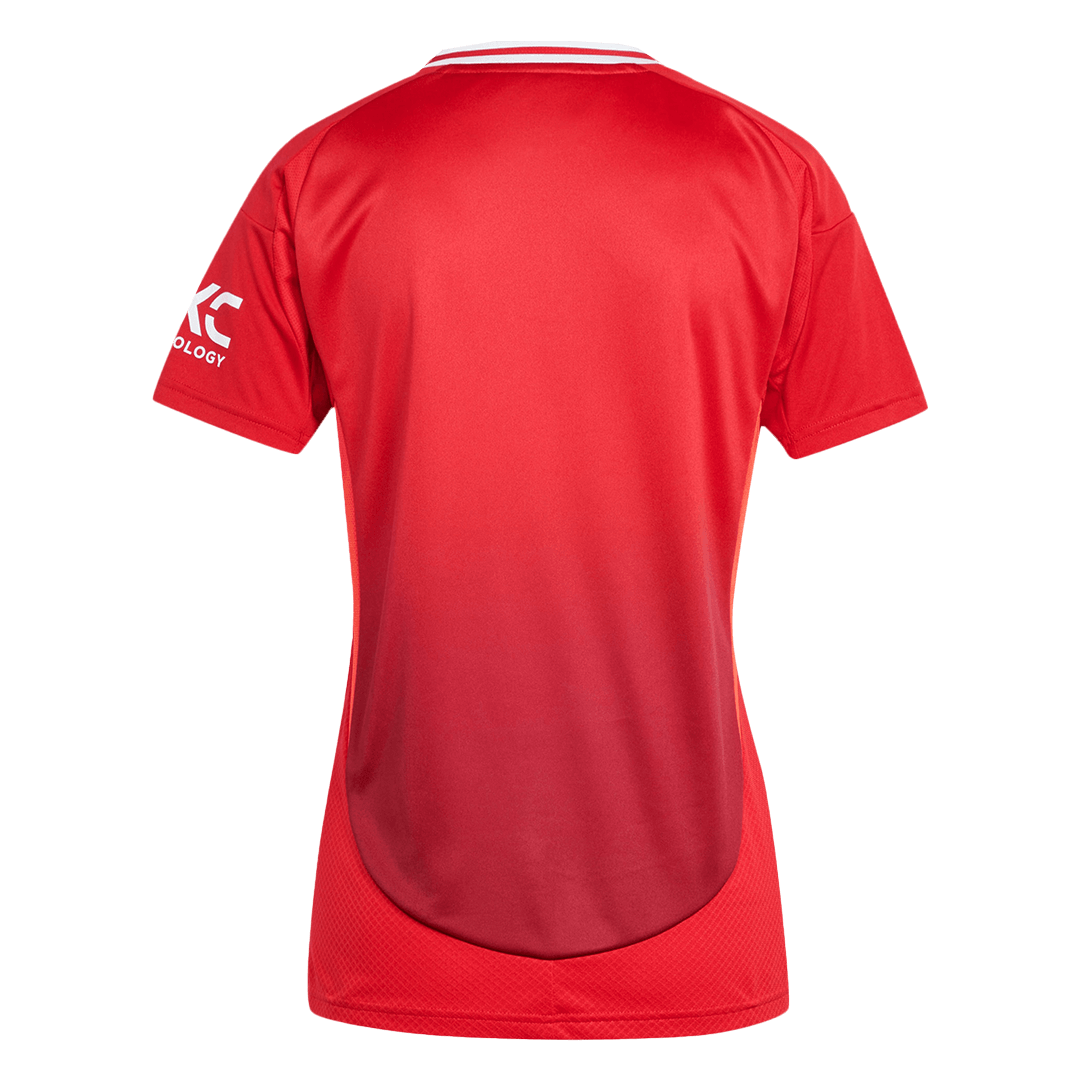 Women's Manchester United Home Soccer Jersey 2024/25 footmaillots.fr