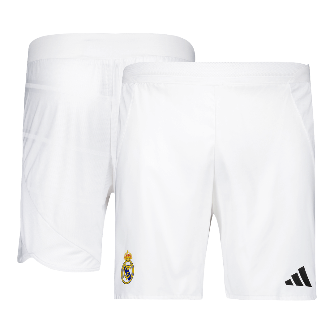 Player Version Real Madrid Home Soccer Shorts 2024/25 footmaillots.fr