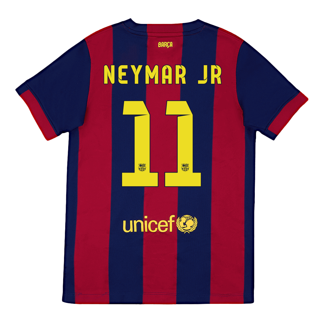 Retro NEYMAR JR #11 2014/15 Barcelona Home Soccer Jersey footmaillots.fr
