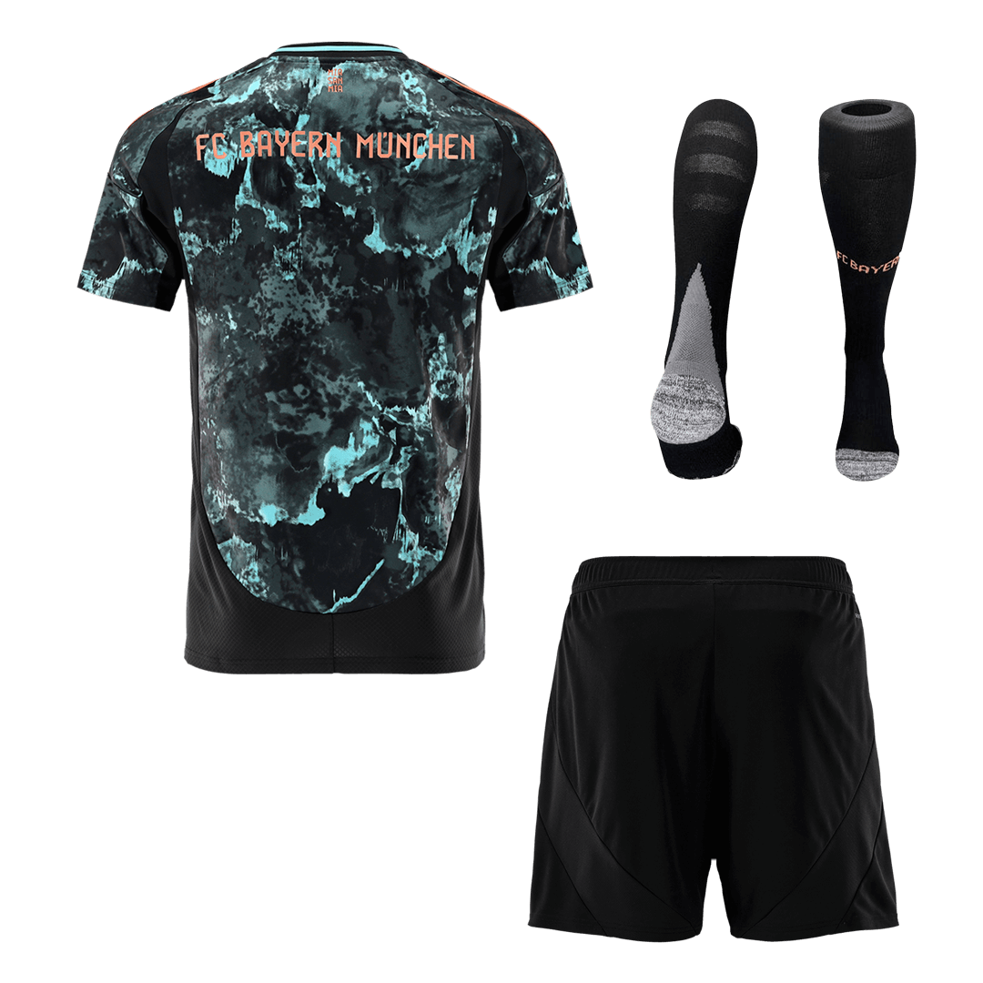Bayern Munich Away Soccer Jersey Kit(Jersey+Shorts+Socks) 2024/25 footmaillots.fr