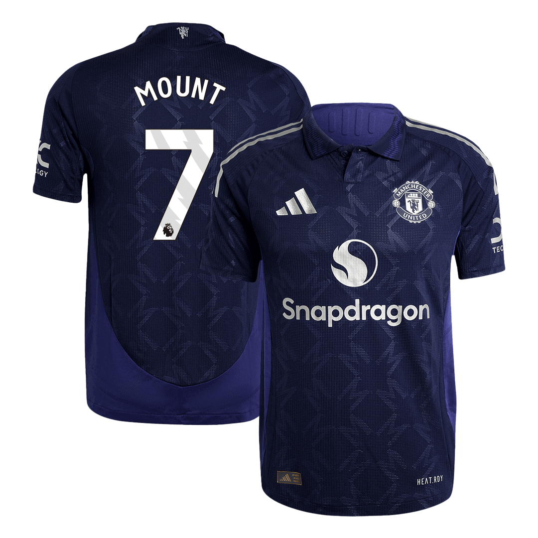 Player Version MOUNT #7 Manchester United Away Soccer Jersey 2024/25 footmaillots.fr