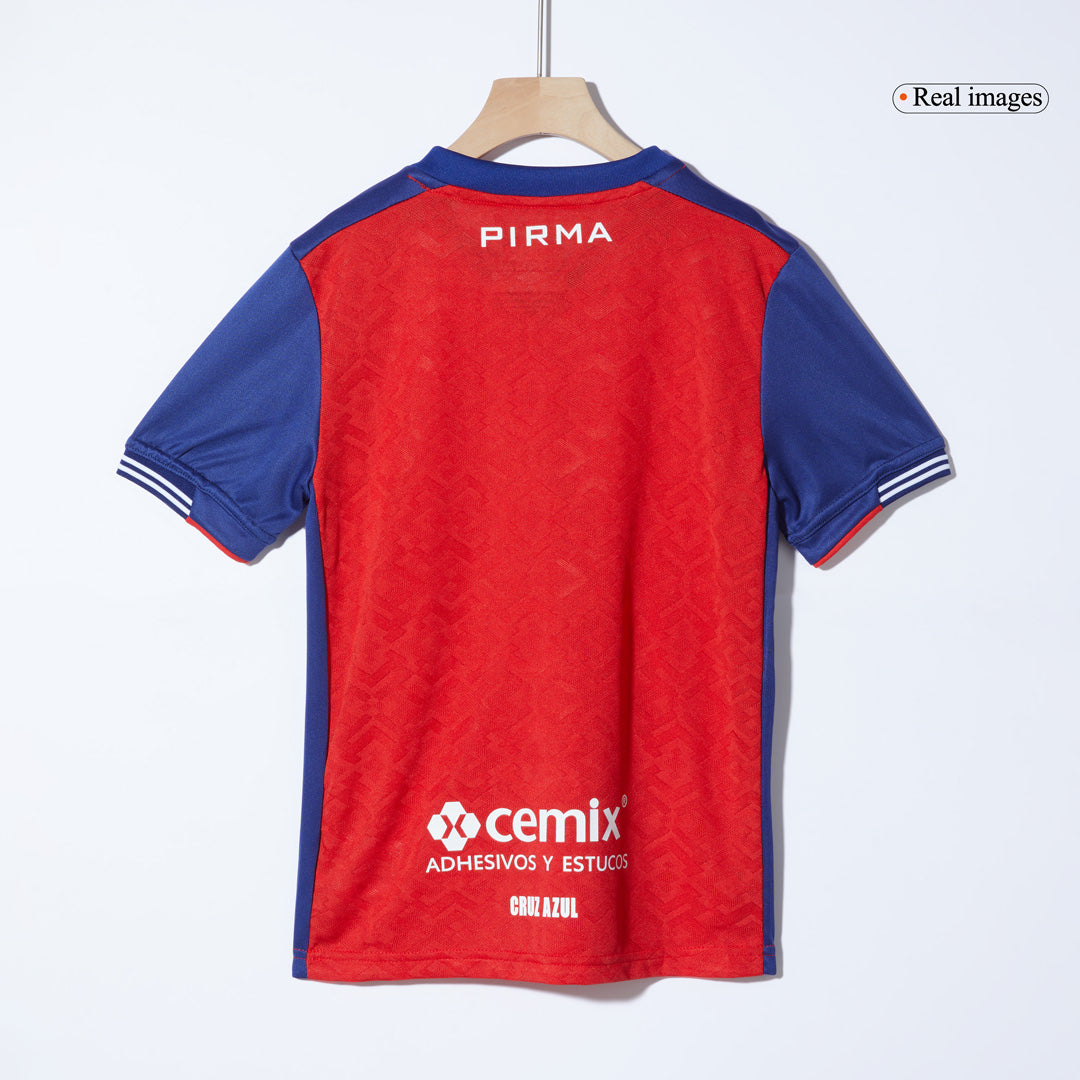 Kid's Cruz Azul Third Away Soccer Jersey Kit(Jersey+Shorts) 2024/25 footmaillots.fr