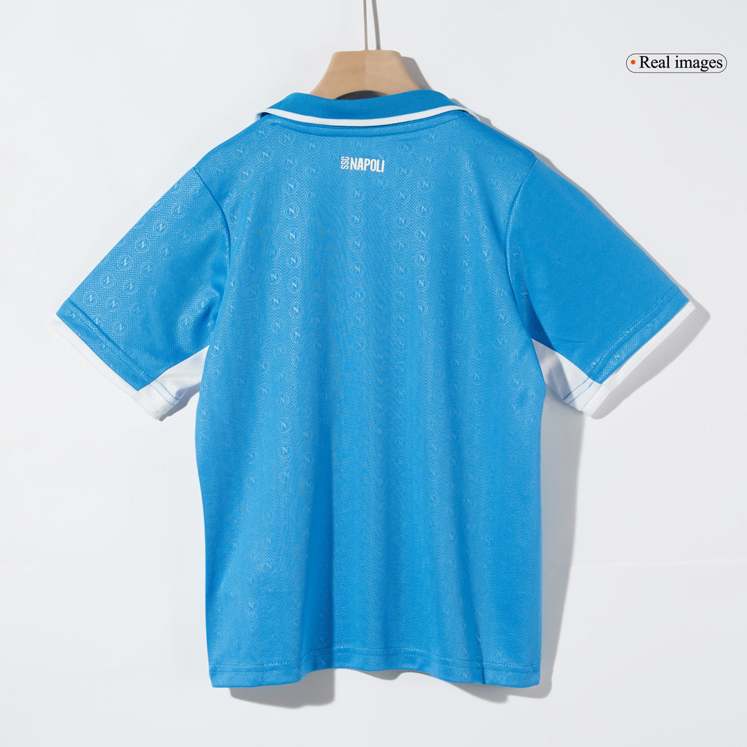 Kid's Napoli Home Soccer Jersey Kit(Jersey+Shorts) 2024/25 footmaillots.fr