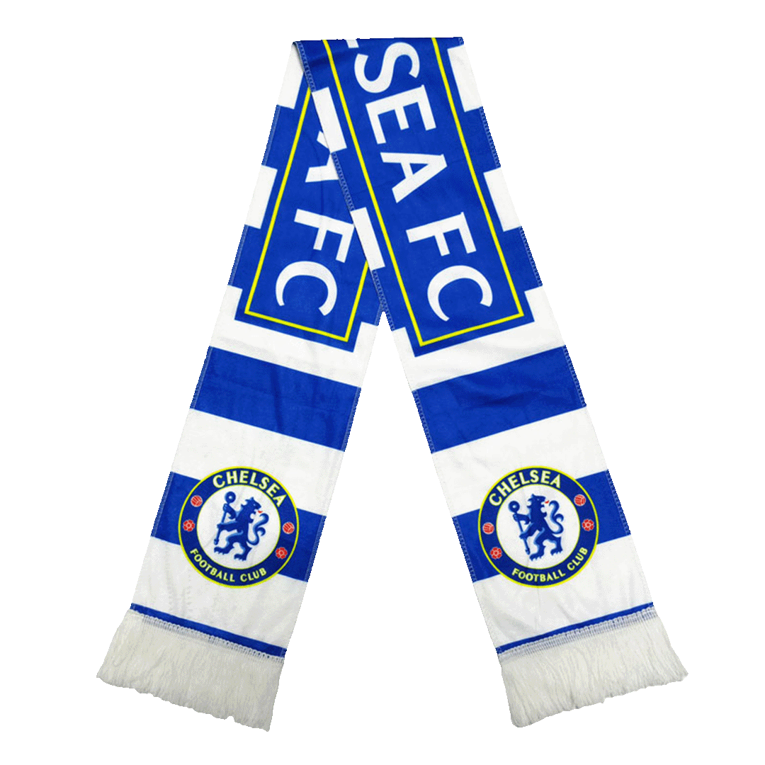 Chelsea Scarf Blue&White footmaillots.fr