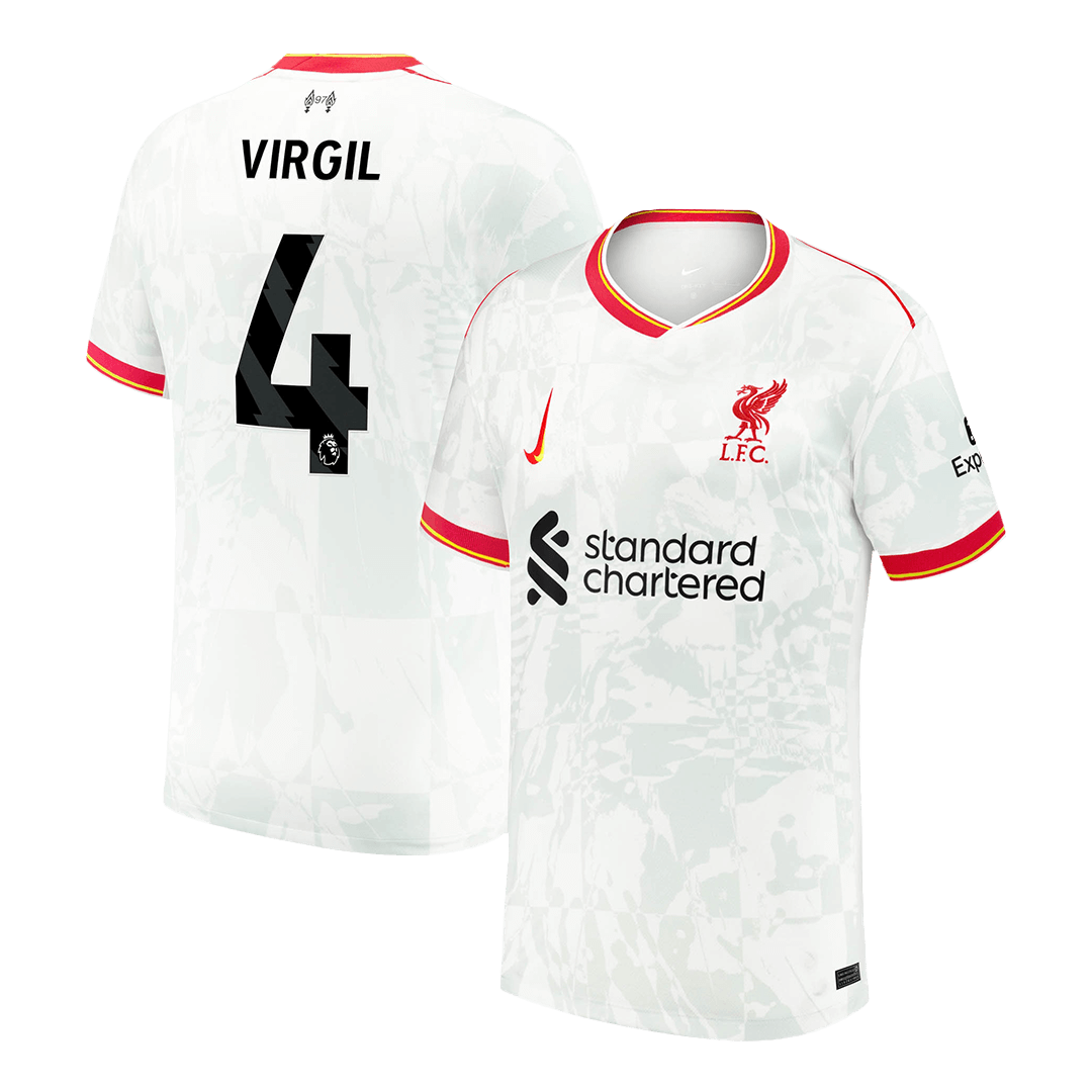 VIRGIL #4 Liverpool Third Away Soccer Jersey 2024/25 footmaillots.fr