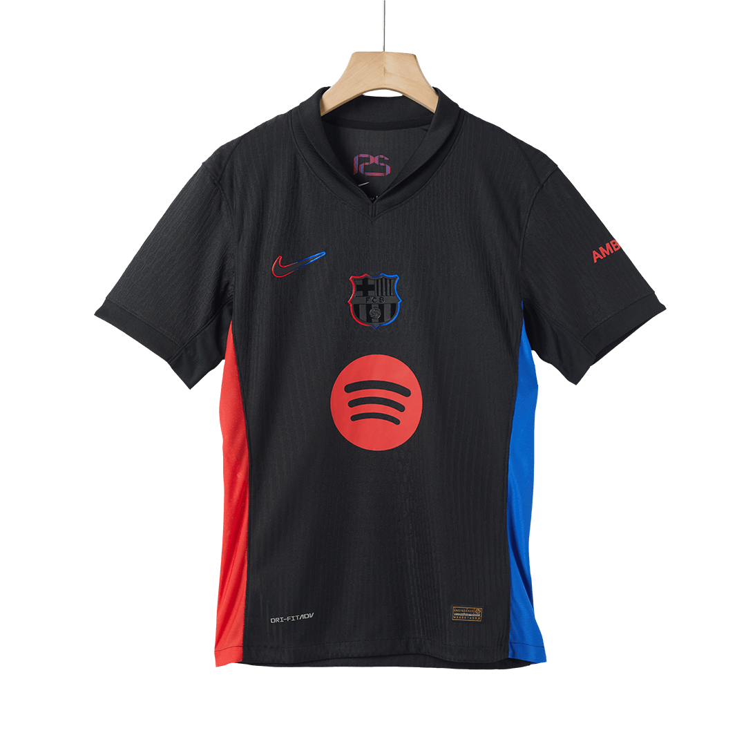 Player Version Barcelona Away Soccer Jersey 2024/25 - Spotify Logo Without Text footmaillots.fr