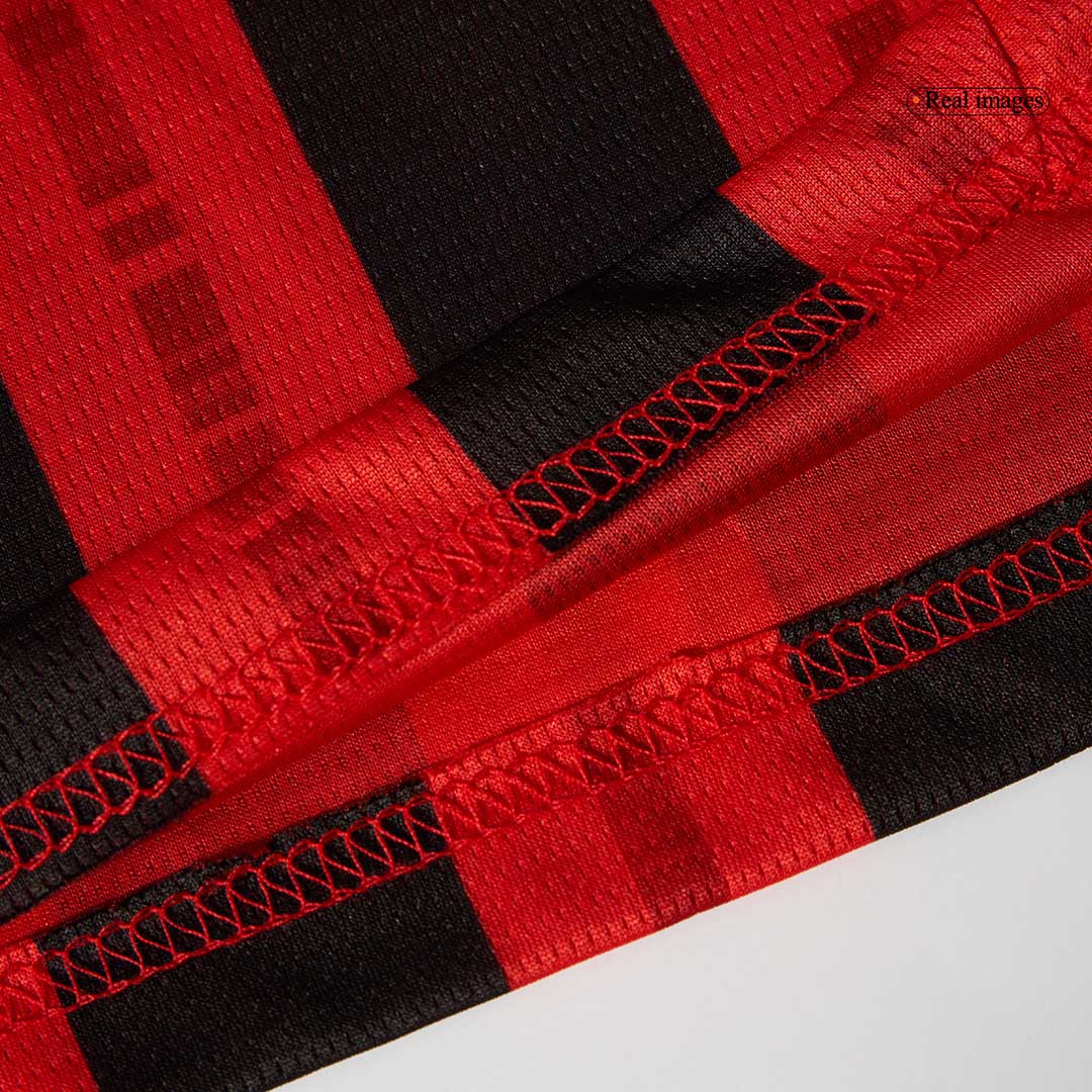 AC Milan Home Long Sleeve Soccer Jersey 2024/25 footmaillots.fr