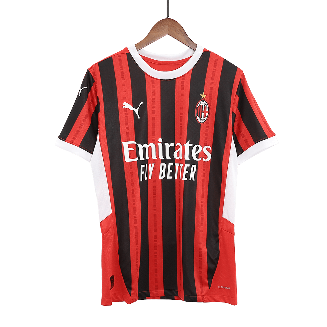 Player Version MORATA #7 AC Milan Home Soccer Jersey 2024/25 footmaillots.fr