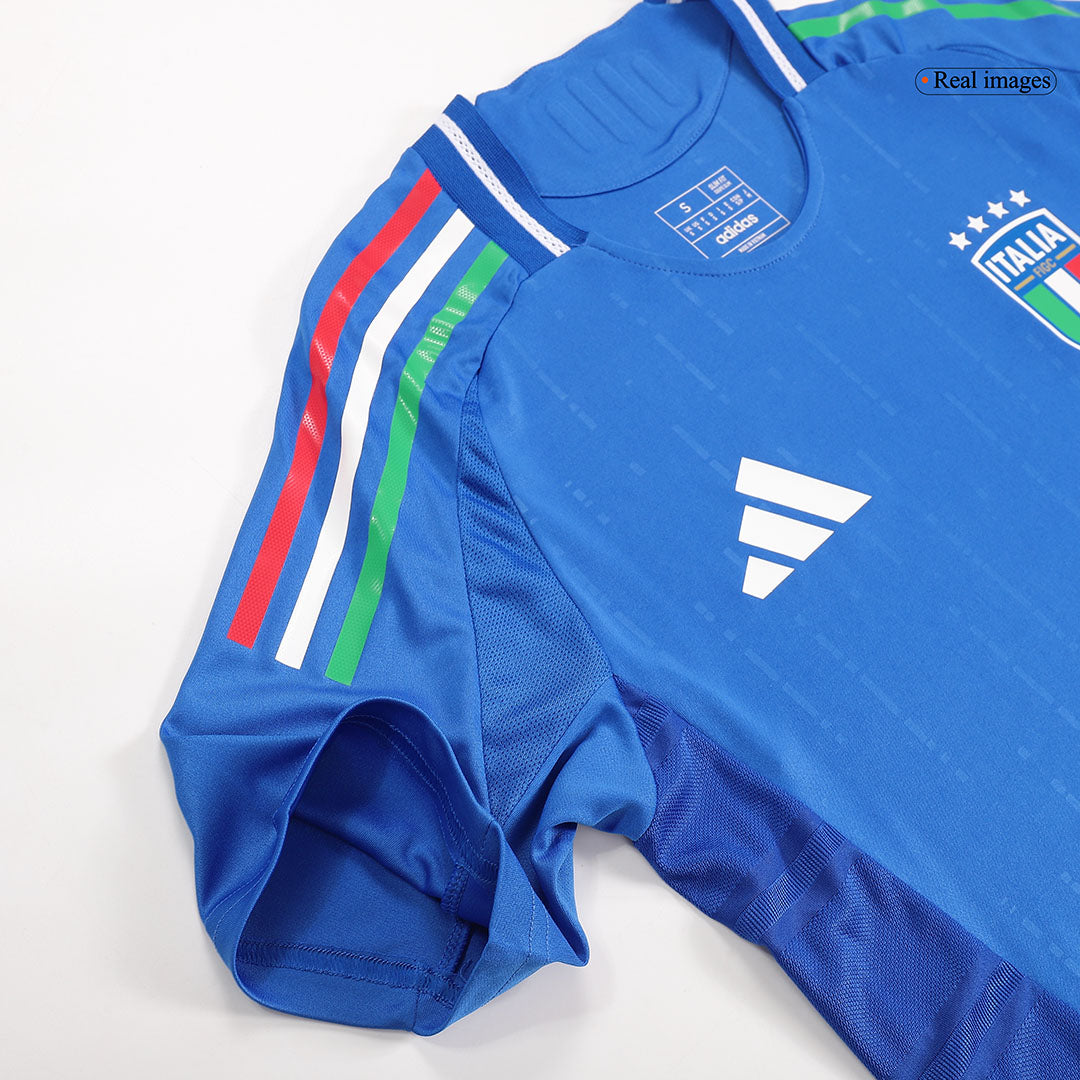 Player Version CHIESA #14 Italy Home Soccer Jersey Euro 2024 footmaillots.fr