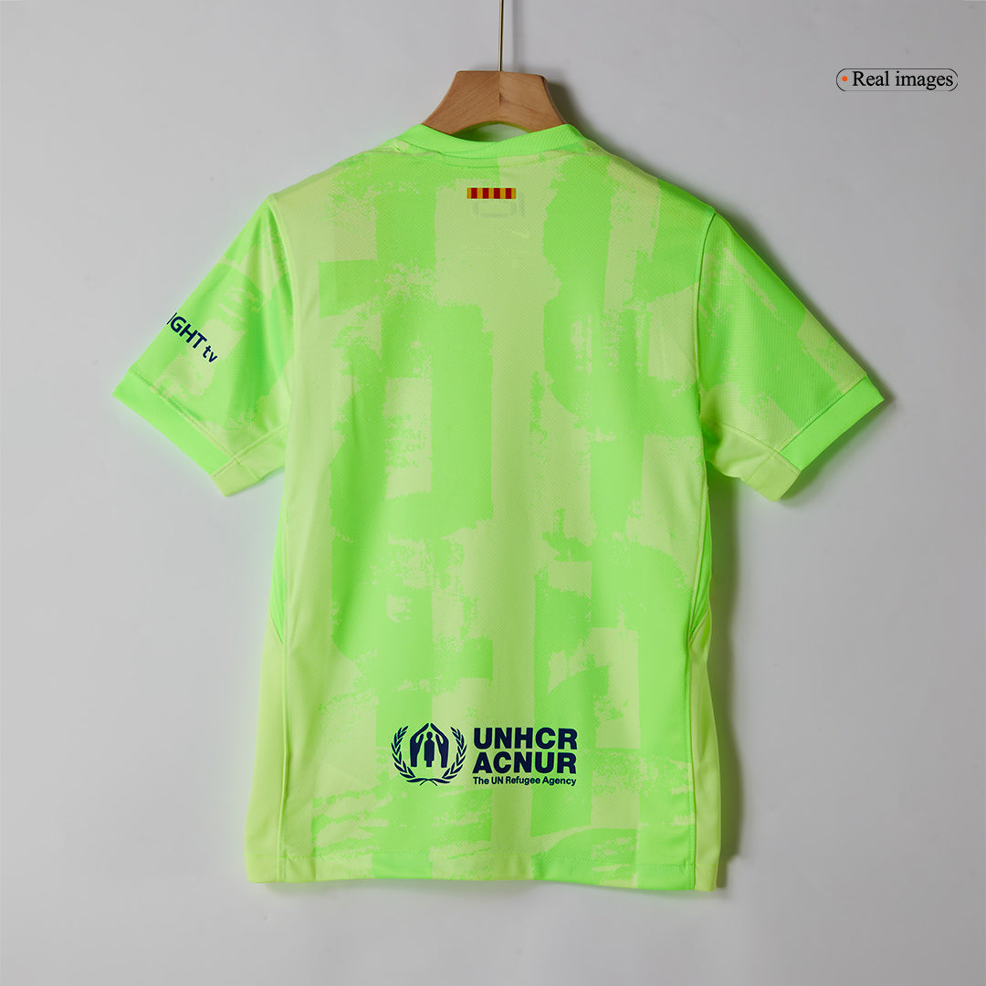 Barcelona Third Away Soccer Jersey 2024/25 - (Spotify Logo Without Text) footmaillots.fr