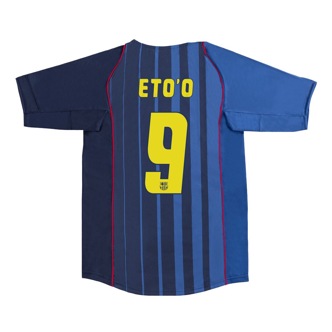 Retro ETO'O #9 2004/05 Barcelona Away Soccer Jersey footmaillots.fr