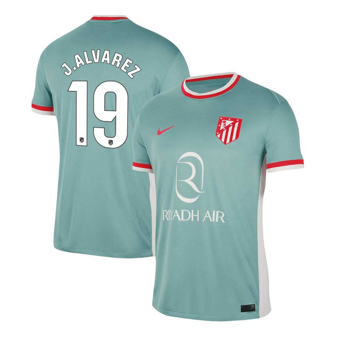 J.ALVAREZ #19 Atletico Madrid Away Soccer Jersey 2024/25 footmaillots.fr