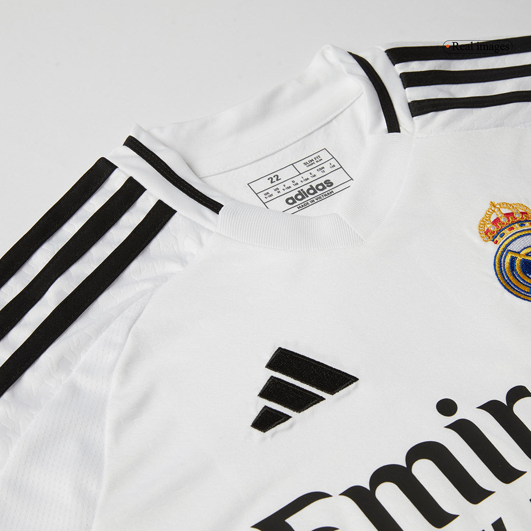 Kid's Real Madrid Home Soccer Jersey Kit(Jersey+Shorts) 2024/25 footmaillots.fr