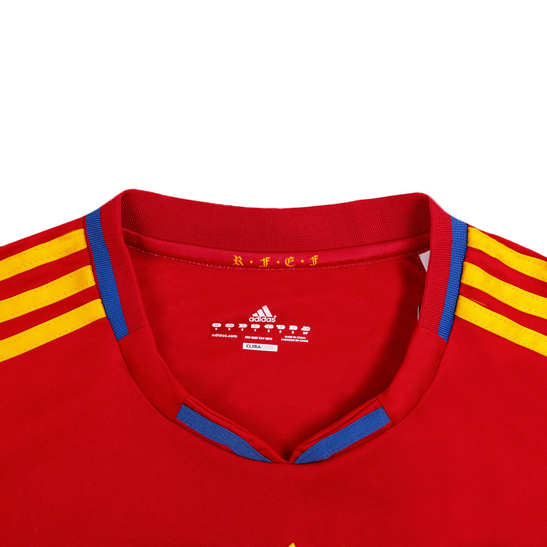 Retro DAVID VILLA #7 2010 Spain Home Soccer Jersey footmaillots.fr