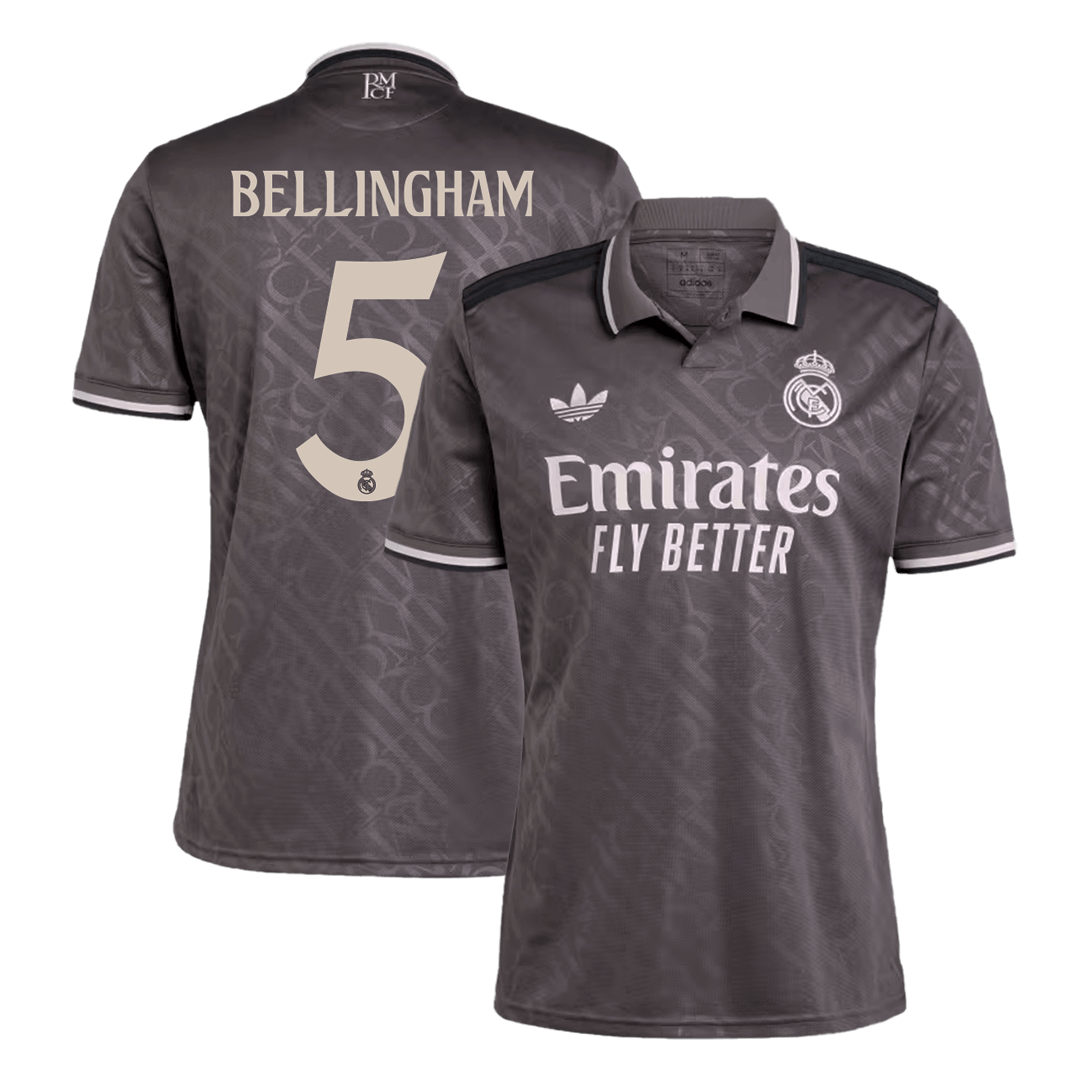 BELLINGHAM #5 Real Madrid Third Away Soccer Jersey 2024/25 footmaillots.fr
