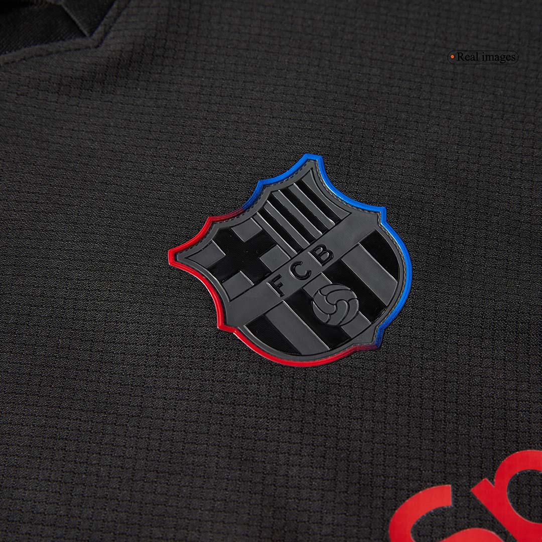 Kid's Barcelona Away Soccer Jersey Kit(Jersey+Shorts) 2024/25 footmaillots.fr
