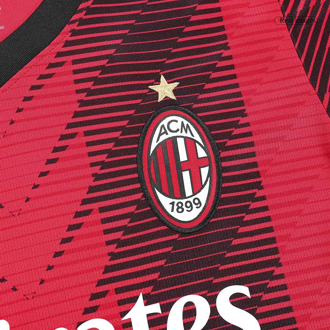 RAFA LE?O #10 AC Milan Home Soccer Jersey 2023/24 footmaillots.fr