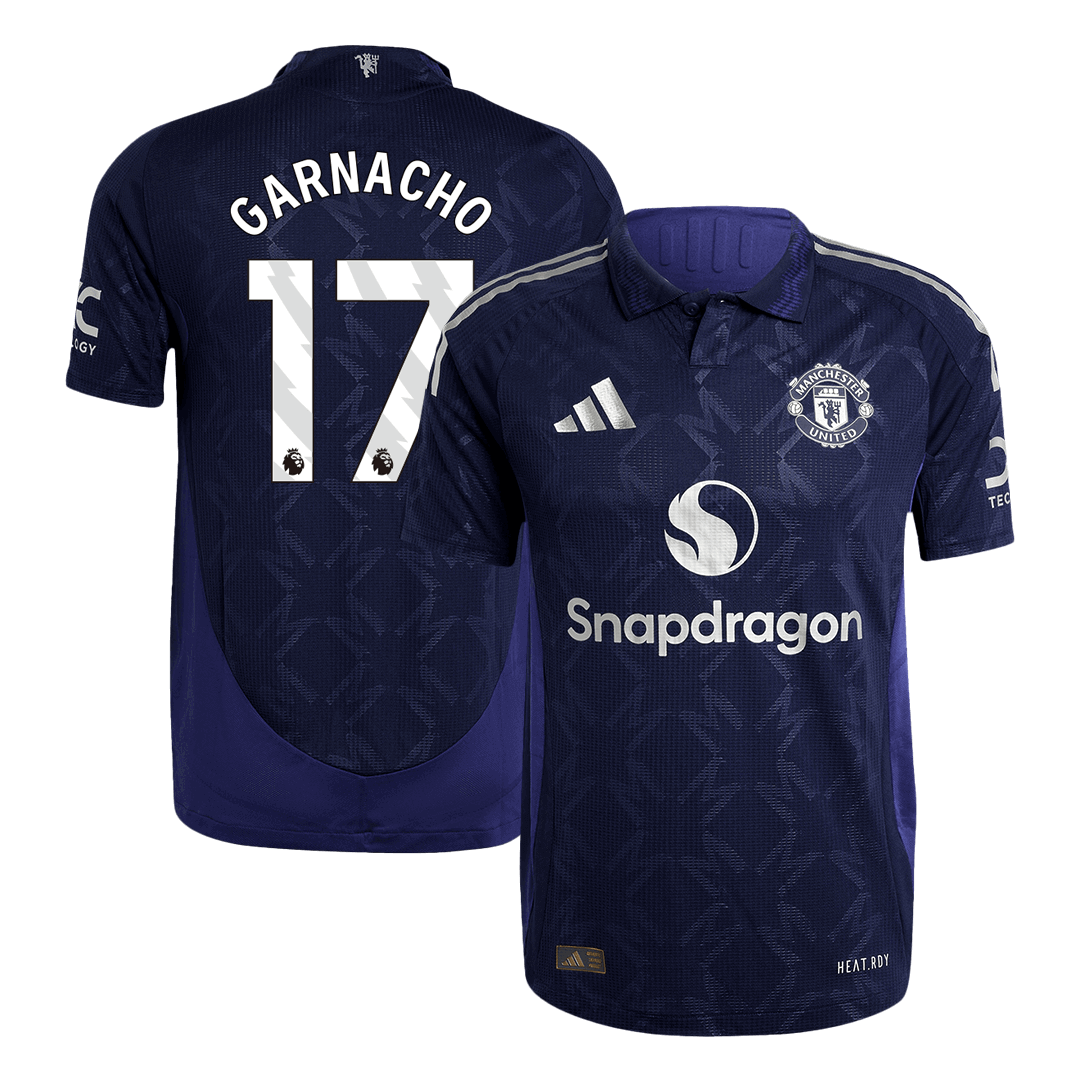 Player Version GARNACHO #17 Manchester United Away Soccer Jersey 2024/25 footmaillots.fr
