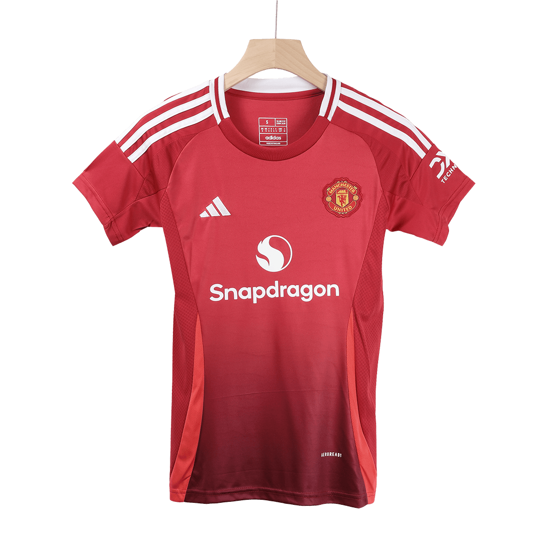 Women's Manchester United Home Soccer Jersey 2024/25 footmaillots.fr