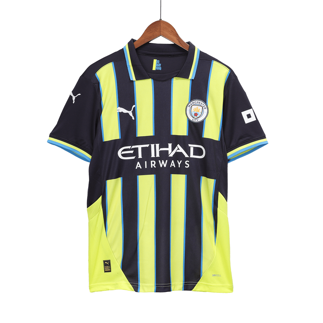 Manchester City Away Soccer Jersey Kit(Jersey+Shorts+Socks) 2024/25 footmaillots.fr