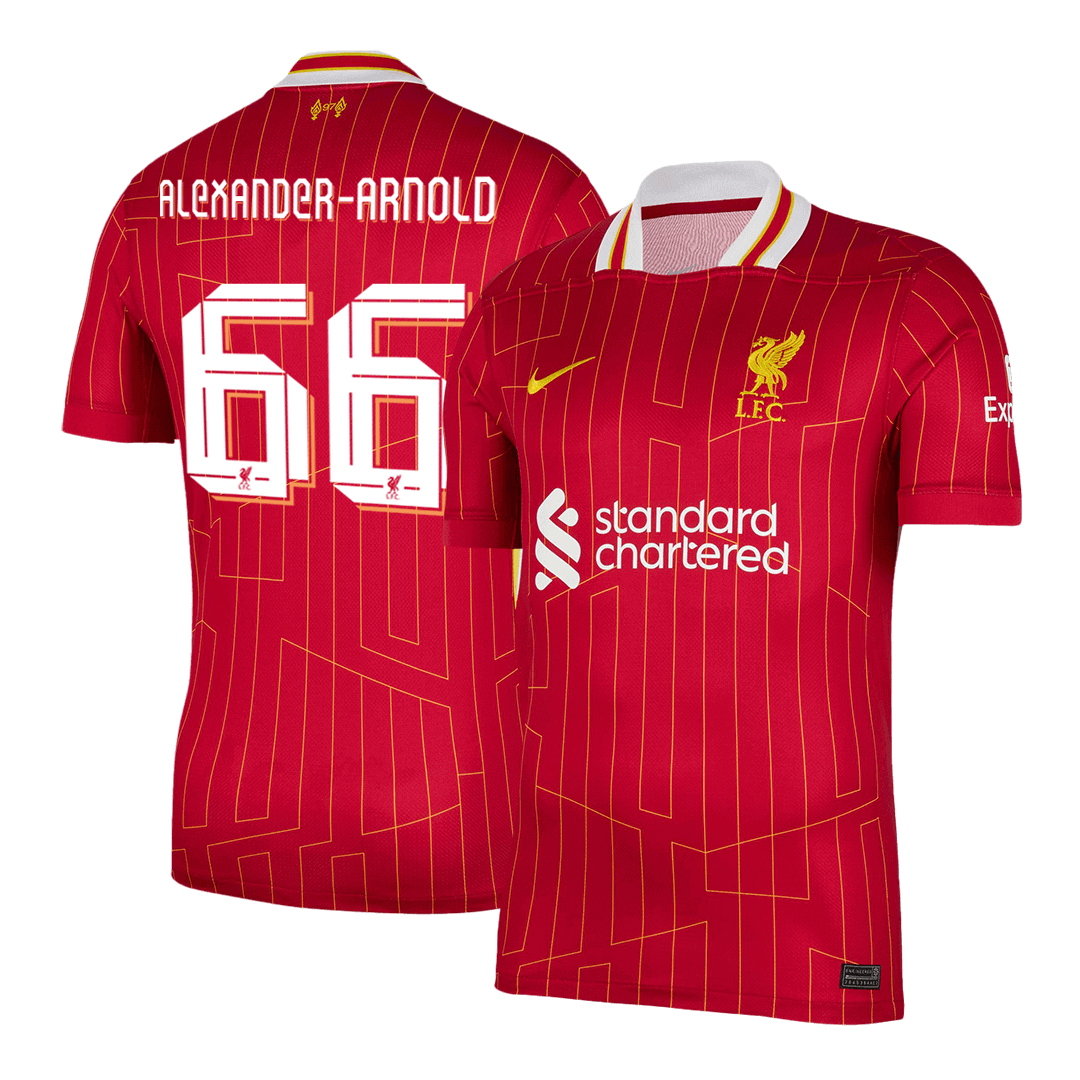 ALEXANDER-ARNOLD #66 Liverpool Home Soccer Jersey 2024/25 - UCL footmaillots.fr