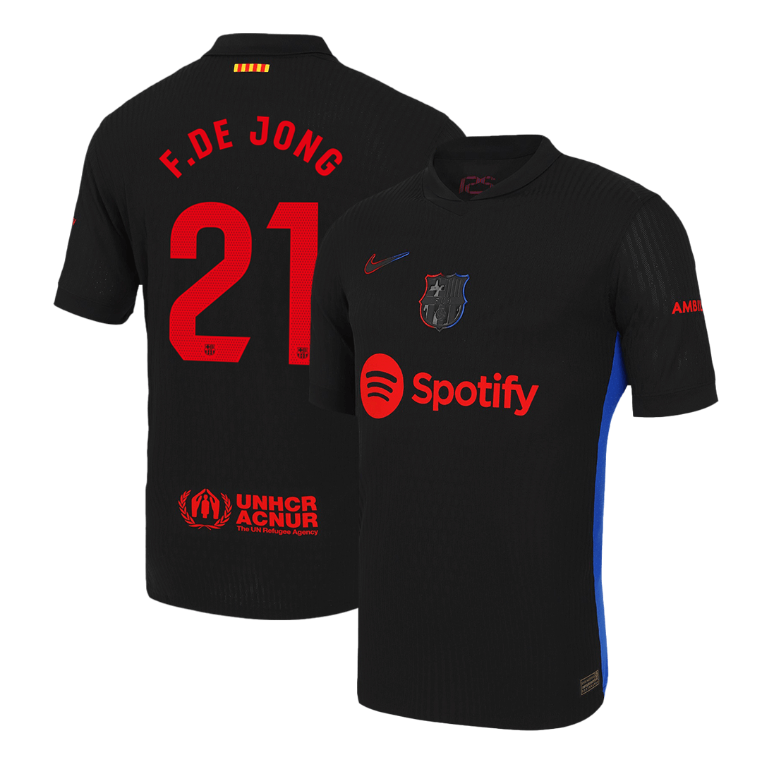 Player Version F.DE JONG #21 Barcelona Away Soccer Jersey 2024/25 footmaillots.fr