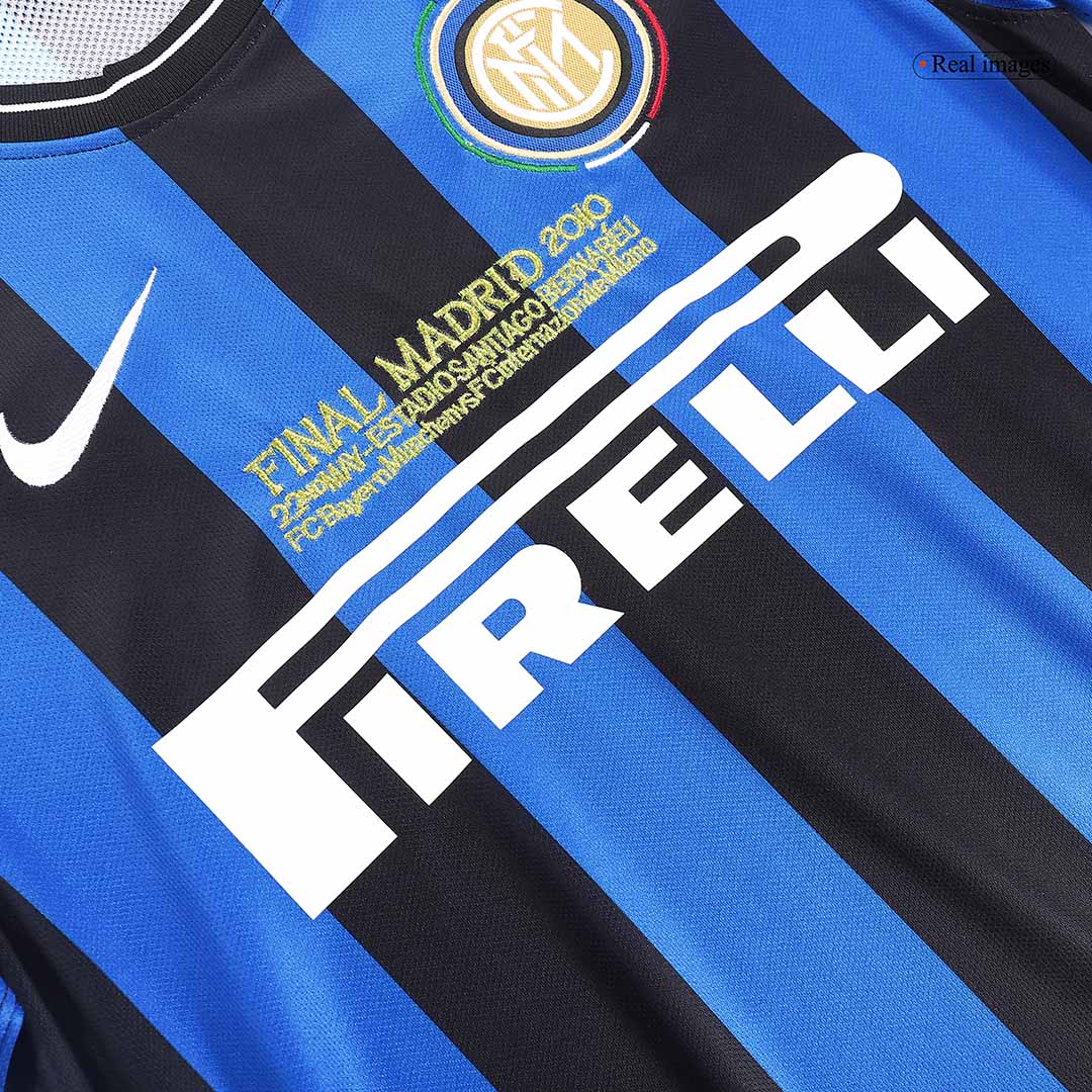 Retro 2009/10 Inter Milan Home Soccer Jersey - UCL Final footmaillots.fr